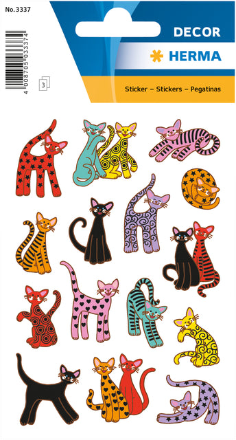 HERMA - Décor sticker abstracte katten | 10 stuks