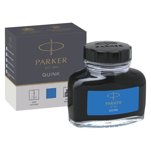 Parker - Vulpeninkt parker quink uitwasbaar 57ml kblauw | 48 stuks