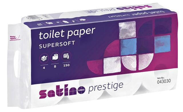 Satino by WEPA - Toiletpapier satino mt1 prestige 4laags wit