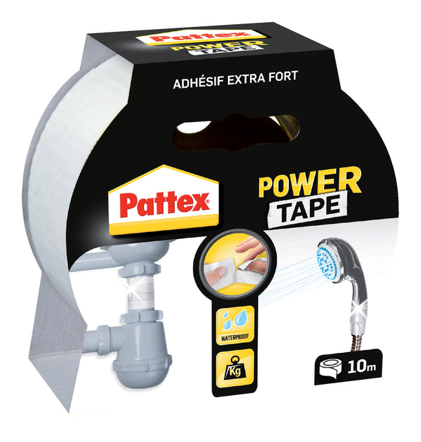 Pattex - Power E 50mmx10m Power Power Wit | 6 pièces