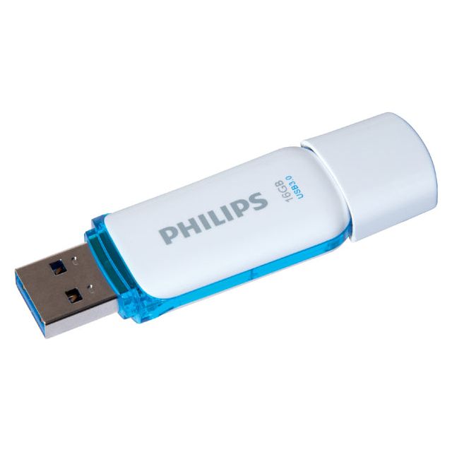 Philips - USB Stick 3.0 Snow Edition Ocean Blue 16GB