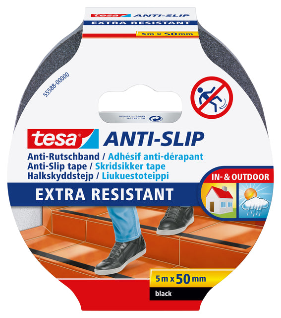 Tesa - Anti -slip E, ft 5 m x 50 mm, noir