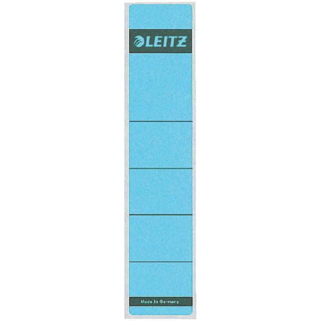 Leitz - Label arrière Leitz 1643 39x192mm bleu | Pak un 10 pièces | 10 morceaux