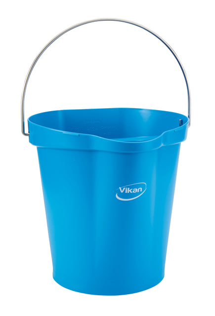 Vikan - Emmer met schenktuit en maat 12l blauw