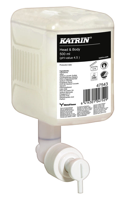 Katrin - Handzeep katrin head and body vloeibaar 500ml