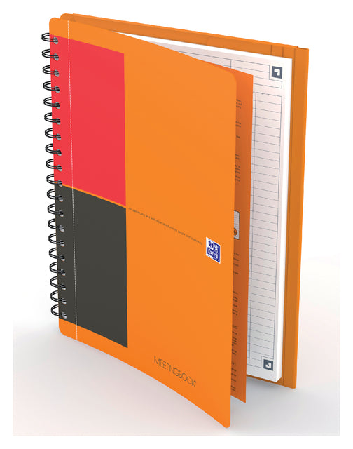 Oxford - International Meeping Connect, Sturdy Cardboard Cover Oranje, 160 pages, FT B5, doublé