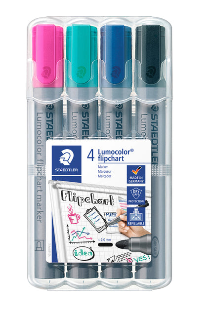 Staedtler - Viltstift 356 voor flipover rond 2mm ass