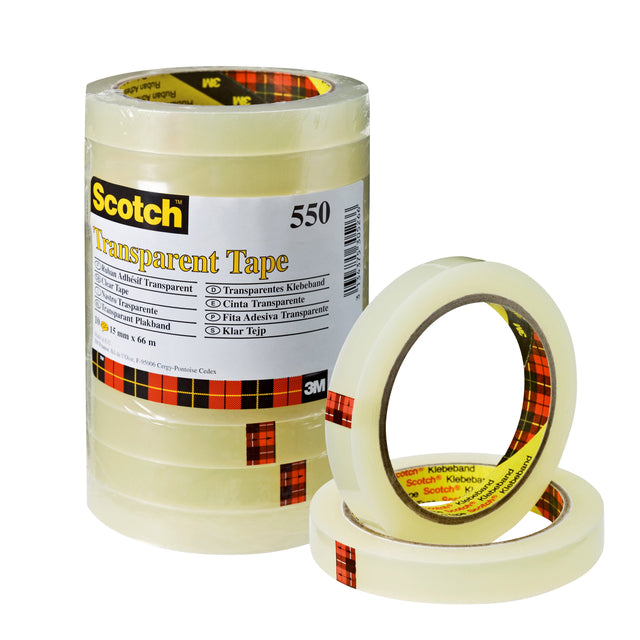 Klebeband Scotch 550 15mmx66m transparent