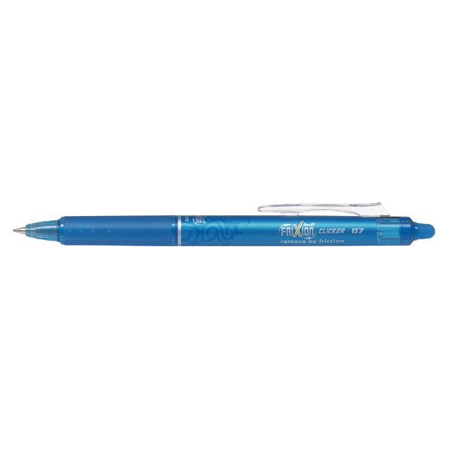 Pilot - Rollerpen  frixion clicker lichtblauw  0.35mm | 12 stuks