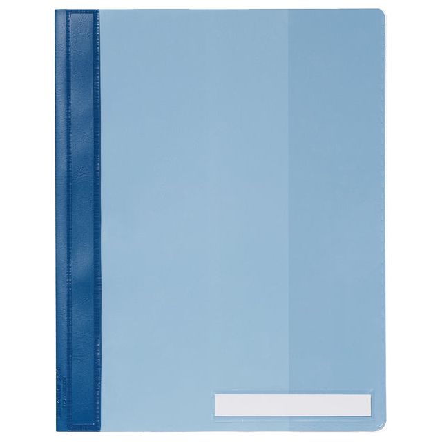 Langlebig - A4 PVC Fastrighter extra breit blau | 25 Stücke