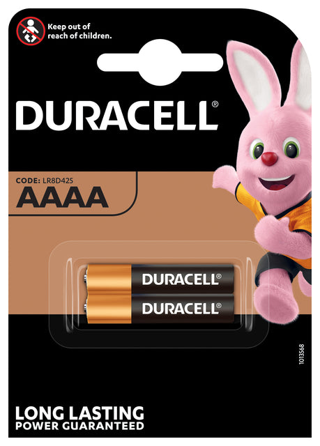 Duracell - Batteries Ultra Power AAAA, cloque de 2 pièces