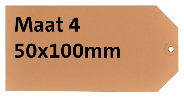 Quantore - Label hf2 nr4 50x100mm karton 200gr chamois