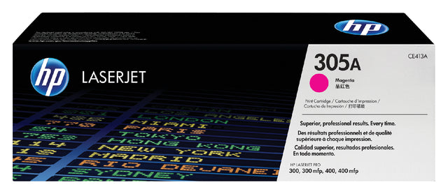 HP - Toner 305a, 2 600 Seiten, OEM CE413A, Magenta