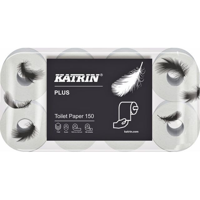 Toilettenpapier Katrin 13241 plus 150 4laags 48 Rollen