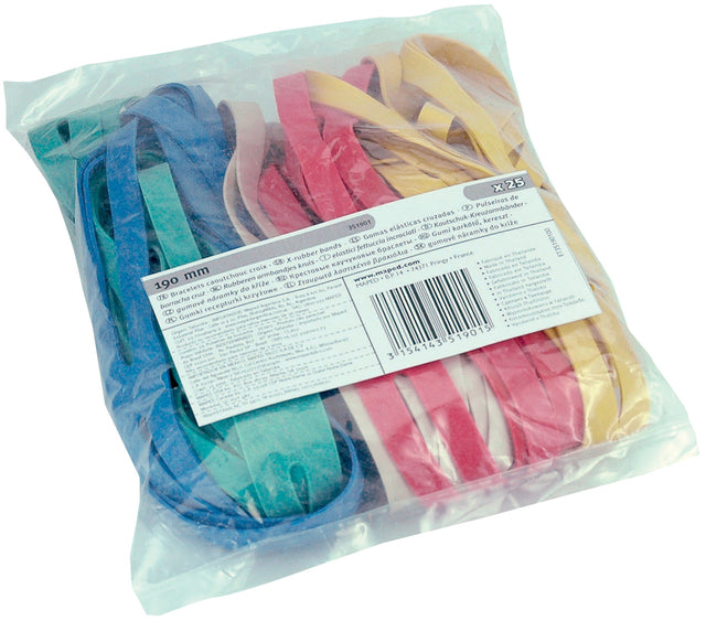 Mapte - X -Elastics 190 mm Couleurs d'assorti