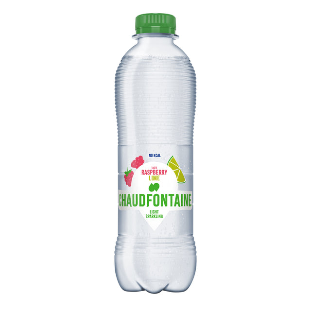 Chaudfontaine - Lime de framboise étincelante légère, 50 bouteilles CL, paquet de 6 pièces