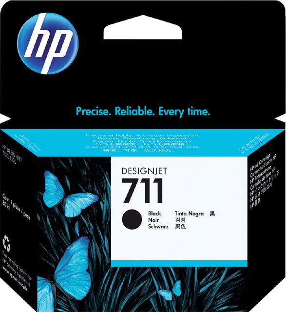 HP - inktcartridge 711, 80 ml, OEM CZ133A, zwart