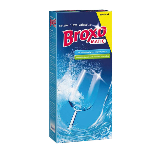 Broxomatic - Vaatwasmachine zout broxomatic 900g | 12 stuks