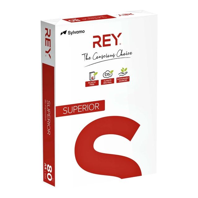 Rey - Kopieerpapier superior a4 80gr wit | 5 stuks