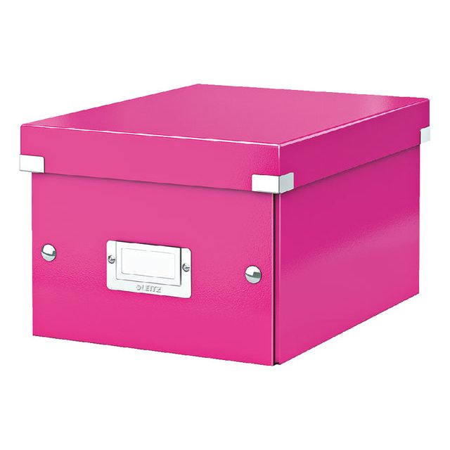 Leitz - Opbergbox  wow click store 220x160x282mm roze | 6 stuks