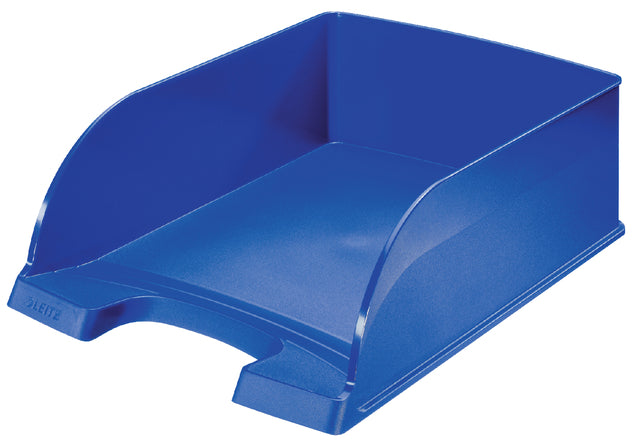 Leitz - Brievenbak leitz plus jumbo a4 blauw | 4 stuks