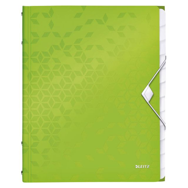 Leitz - Sorteermap  wow a4 12tab pp groen | 4 stuks