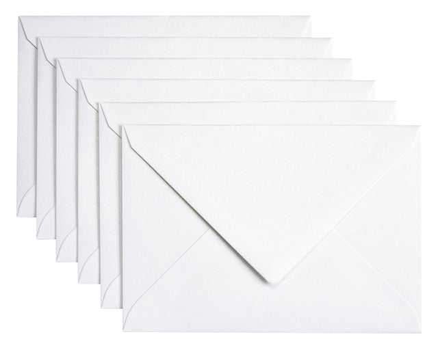 Papicolor - Enveloppe C6 114x162mm Metallic Pearl White