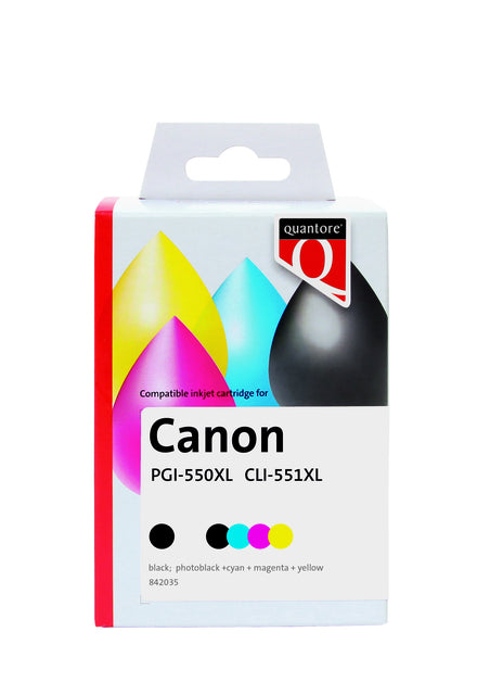 Quantore - Inktcartridge canon pgi-550xl cli-551xl