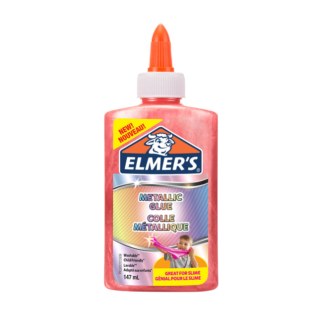 Elmer's - Glue pour enfants métallique 147 ml rose