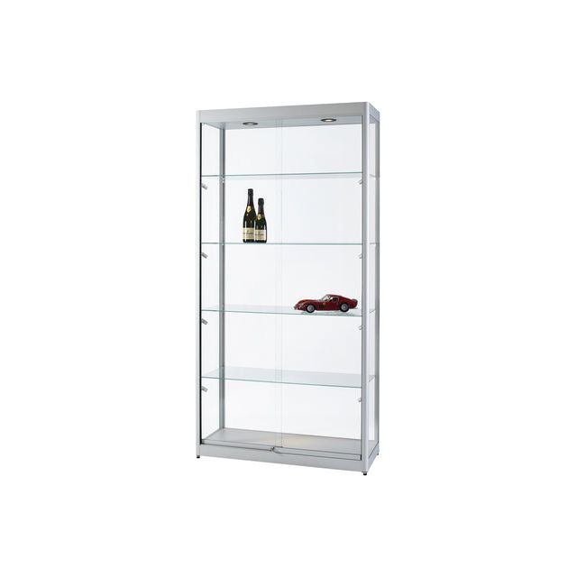 Sdb - Vitrine 315-1000 zilv led mag 1000x400x2000mm