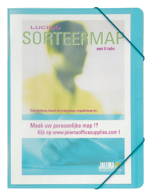 Jalema - Sortierordner A4 6 Kurse 270gr Blauw