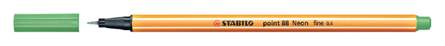 STABILO - Fineliner point 88/033 f neon groen | 10 stuks