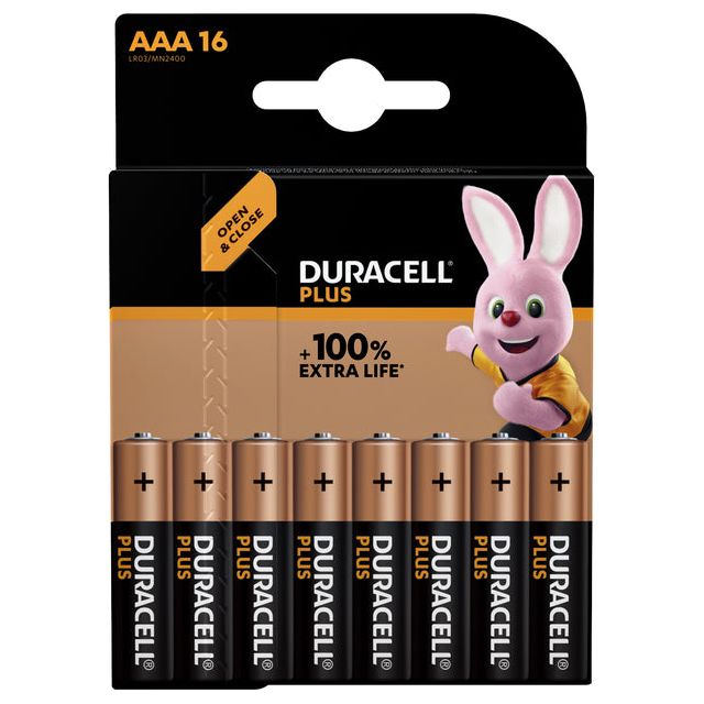 Duracell - Batterie plus 16xaaa