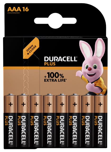 Duracell - Batterie plus 16xaaa