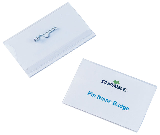 Quantore - Badge durable 8004 met speld 54x90mm | 50 stuks