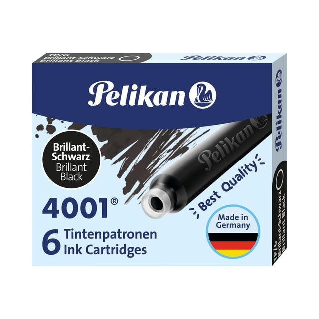 PELIKAN - Pattern à encre 4001 Black | 10 pièces