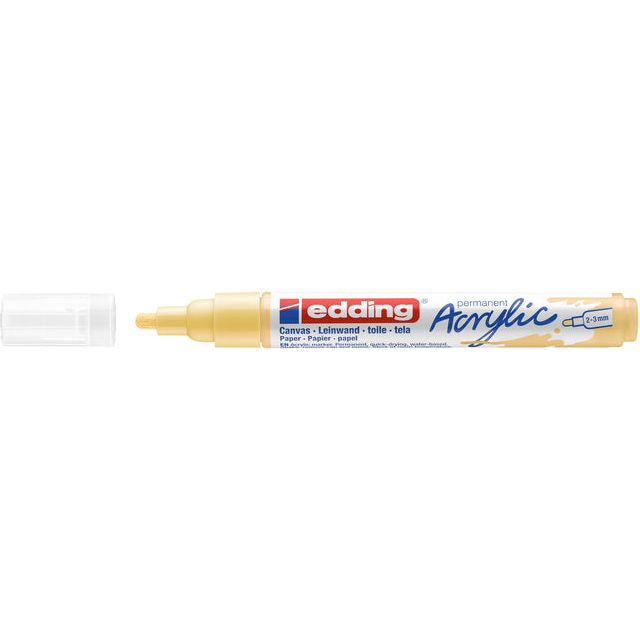 Edding - Acrylmarker EDDing E -5100 Medium Pastell Gelb | 1 Stück