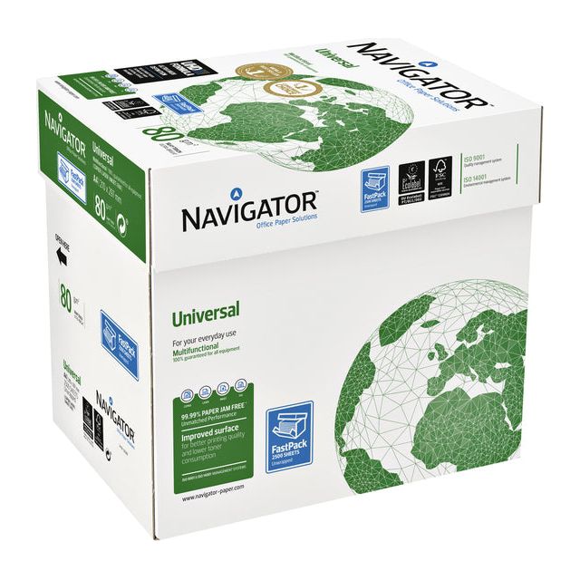 Navigator - Papier d'impression universel FT A4, 80 g, boîte de 2500 feuilles