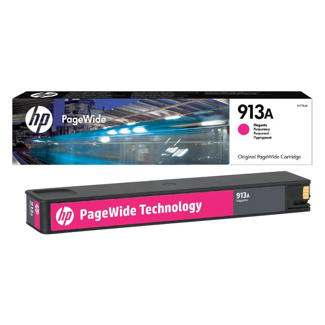 HP - Inkcartridge 913a, 3.000 Seiten, OEM F6T78AE, breit, Magenta,