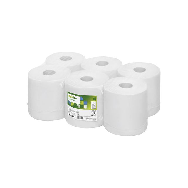 Satino von WEPA - Reinigungsroll Satino Smart 1 - Laags 20cmx300m Clear White 6 Rolls