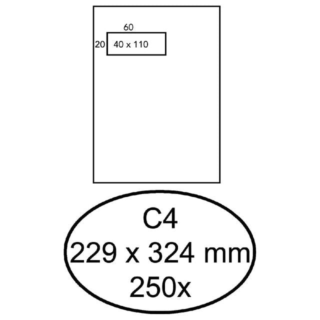 Quantore - Envelop venster c4 vl40 zk 120gr wt