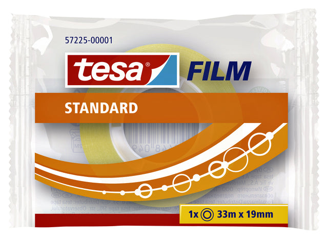 Tesa - Plakband film standaard 33mx19mm transparant | 24 stuks