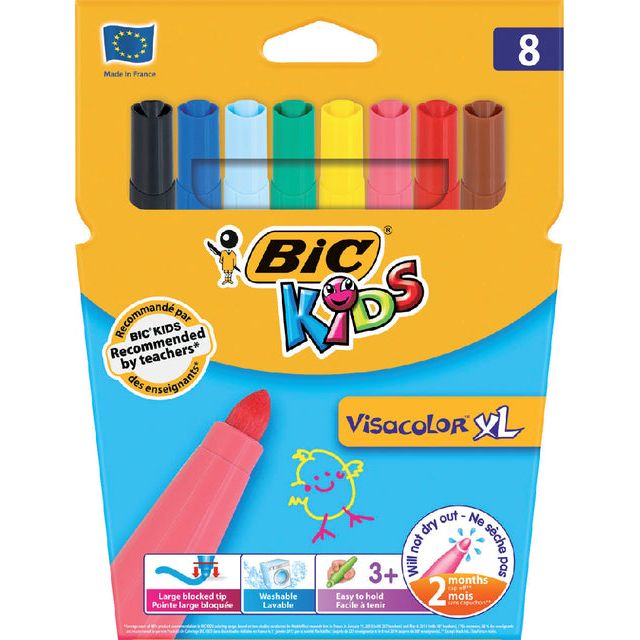 Bickids - Kleurstift bickids visacolor xl assorti