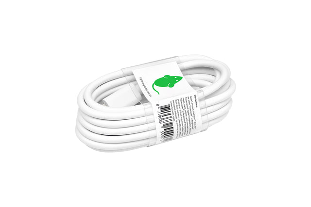 Souris verte - Cable Lightning USB -a 2 mètres blancs | 5 pièces