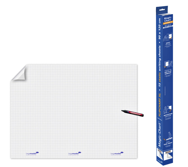 Legamaster - Magic -chart Flipchart XL 90x120 cm weiß mit Fenster