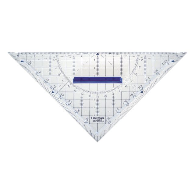 Staedtler - Geo -Dreieck 568 220 mm transparent | 10 Stücke