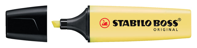 STABILO - BOSS ORIGINAL tel markeerstift, milky yellow (lichtgeel)