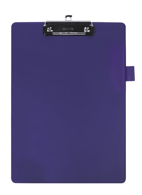 Quantore - Clipboard A4 Blau mit 100 -mm -Klammer + Penlus