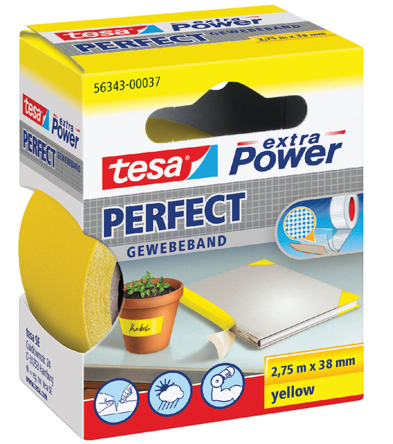 Tesa - extra Power Pefect, ft 38 mm x 2,75 m, geel