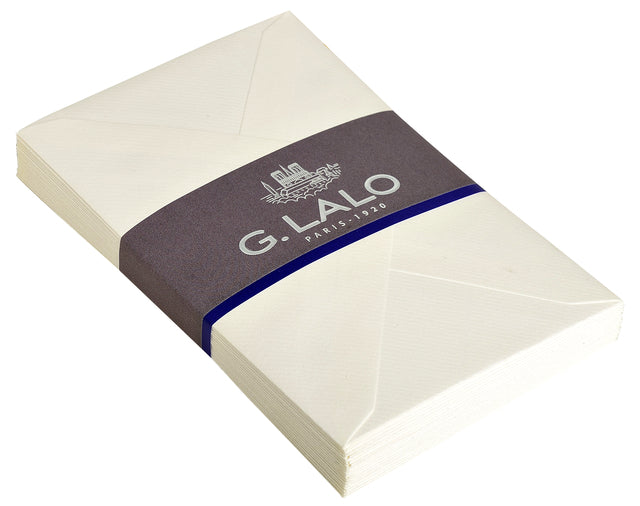 G.Lalo - Enveloppe G.Lalo Bank C6 114X162MM GOMED SURE BLANC